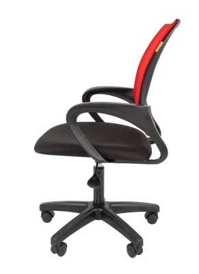 Кресло Chairman 696 LT (сетка красная/ткань черная)